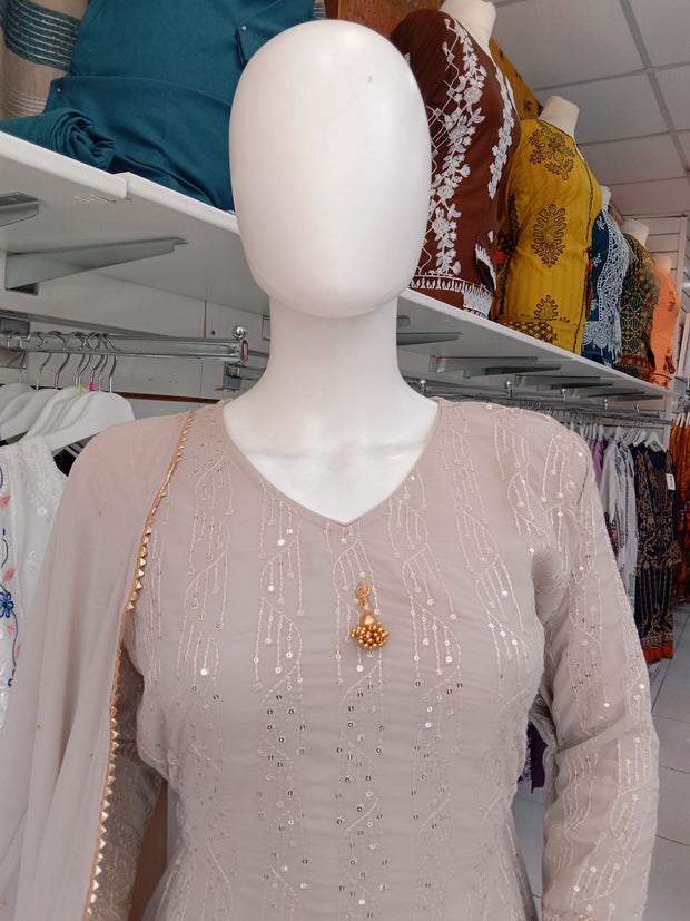SS3916- Chiffon Embroidery - Readymade - Shalwar Kameez 3PC