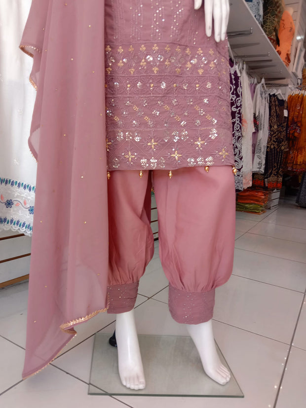 SS3915- Chiffon Embroidery - Readymade - Shalwar Kameez 3PC