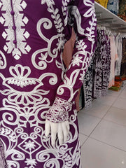 SS3920- Linen Embroidery - Readymade - Shalwar Kameez 3PC