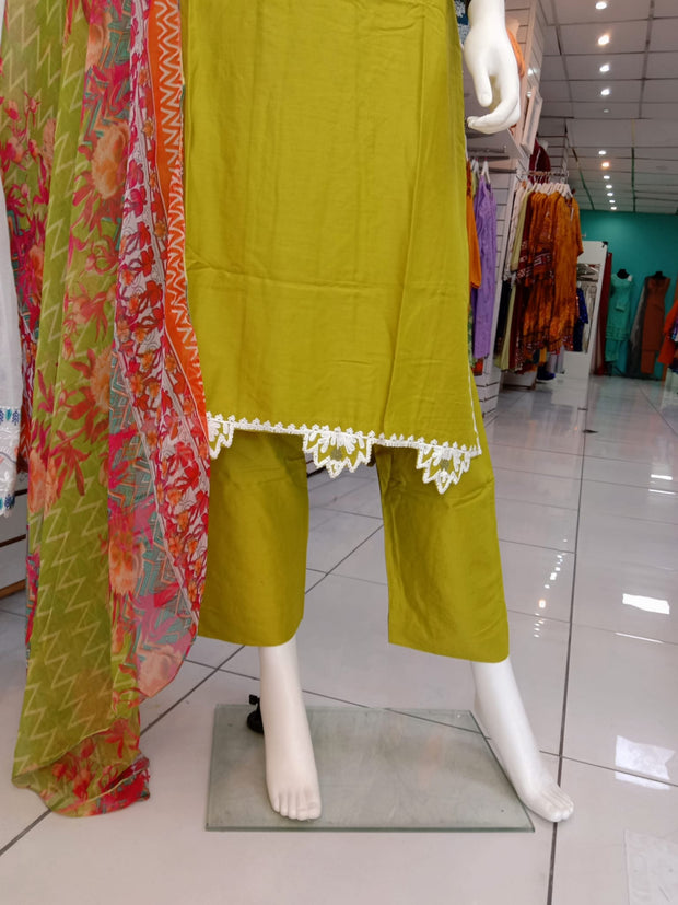 Lime Linen 3PC Shalwar Kameez Dress SS3927