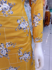 Yellow 2PC Soft Cotton Shalwar Kameez Dress SS3932