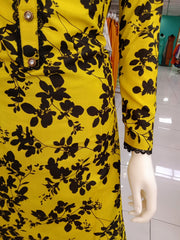 Yellow 2PC Soft Cotton Shalwar Kameez Dress SS3929