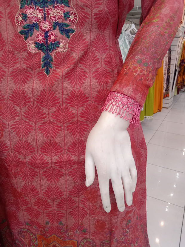 Pink Dhanak 3PC Shalwar Kameez Dress SS3926