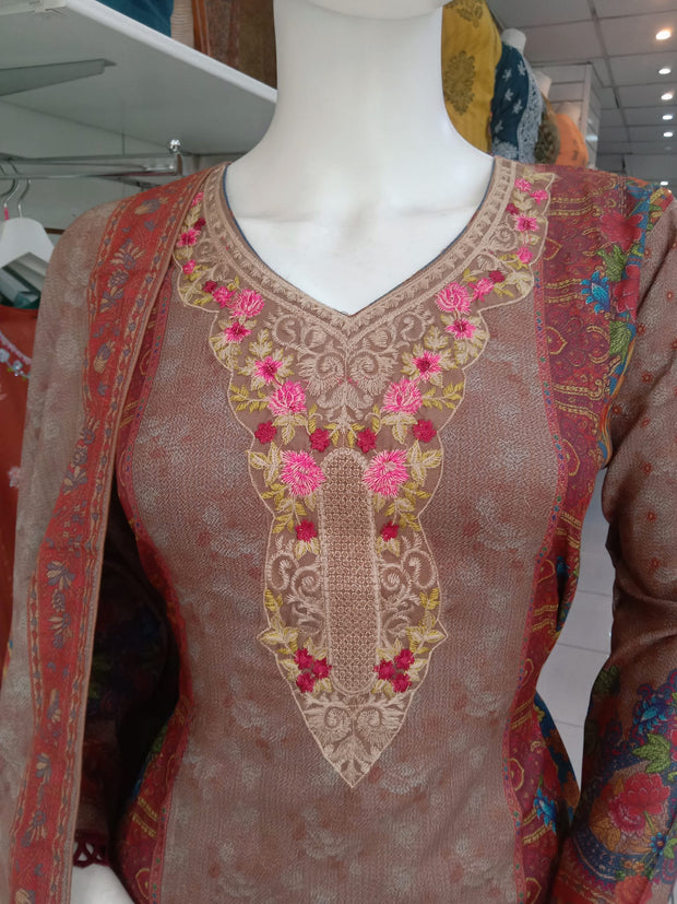 Stone Dhanak 3PC Shalwar Kameez Dress SS3922