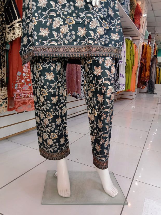 Embellished 2PC Soft Cotton Shalwar Kameez Dress SS3940