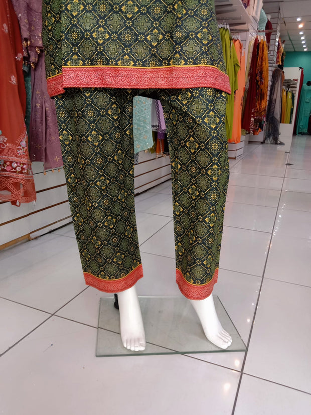 Embellished 2PC Soft Cotton Shalwar Kameez Dress SS3942