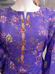 Embellished 2PC Soft Cotton Shalwar Kameez Dress SS3946