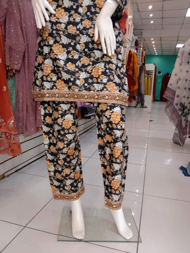 Embellished 2PC Soft Cotton Shalwar Kameez Dress SS3948