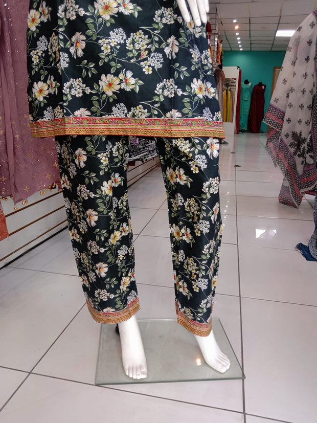 Embellished 2PC Soft Cotton Shalwar Kameez Dress SS3952