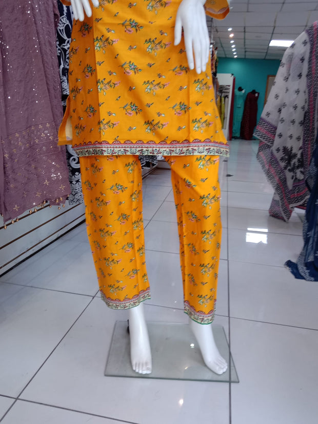 Embellished 2PC Soft Cotton Shalwar Kameez Dress SS3953
