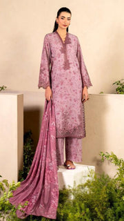 Iznik Inspired Pink 3PC Shalwar Kameez Ready to wear SS4005