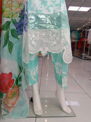 Maria B Inspired Teal Readymade Shalwar Kameez 3PC SS3957
