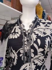 Maria B Inspired Black Readymade Shalwar Kameez 3PC SS3955