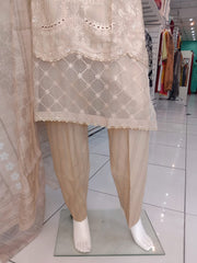 Gold Cotton Cambric Readymade Shalwar Kameez 3PC SS3960