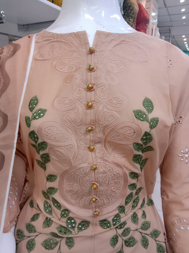 Gold Cambric Readymade Shalwar Kameez 3PC SS3967