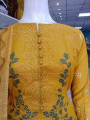 Mustard Cambric Readymade Shalwar Kameez 3PC SS3969