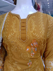 Gold Cambric Readymade Shalwar Kameez 3PC SS3964
