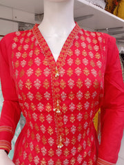 Khaadi 2pc Banarsi Cotton Shalwar Kameez Dress SS3974