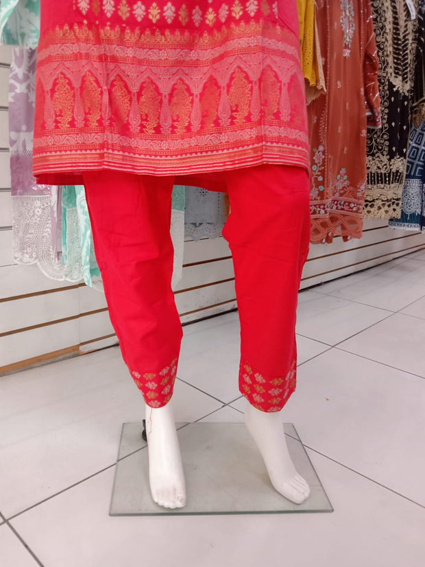 Khaadi 2pc Banarsi Cotton Shalwar Kameez Dress SS3974