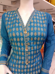 Khaadi 2pc Banarsi Cotton Shalwar Kameez Dress SS3973
