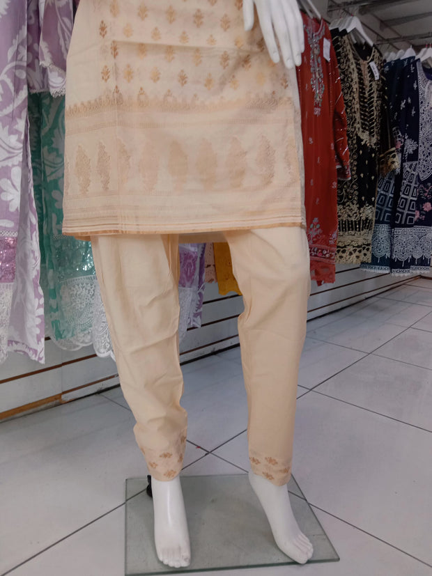 Khaadi 2pc Banarsi Cotton Shalwar Kameez Dress SS3972
