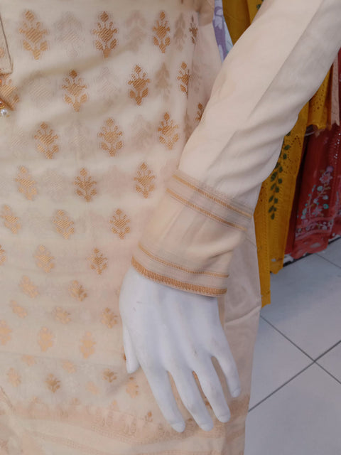 Khaadi 2pc Banarsi Cotton Shalwar Kameez Dress SS3972