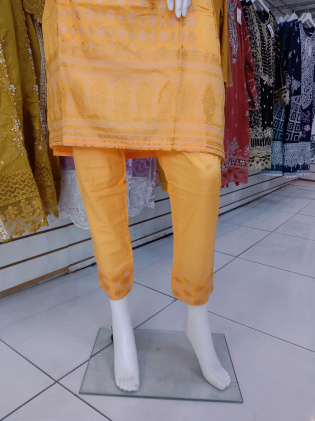 Khaadi 2pc Banarsi Cotton Shalwar Kameez Dress SS3970