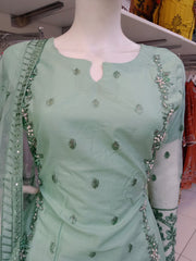 Mint Cambric Readymade Shalwar Kameez 3PC SS3980