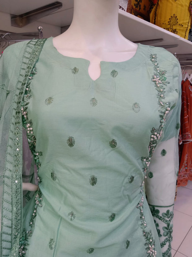 Mint Cambric Readymade Shalwar Kameez 3PC SS3980