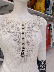 White Cambric Readymade Shalwar Kameez 3PC SS3984