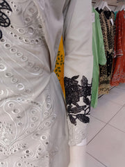 Grey Cambric Readymade Shalwar Kameez 3PC SS3986