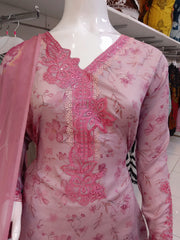 Iznik Inspired Pink 3PC Shalwar Kameez Ready to wear SS4005