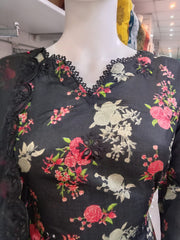 Iznik Inspired Black 3PC Shalwar Kameez Ready to wear SS4006
