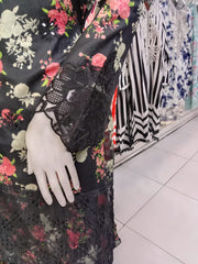 Iznik Inspired Black 3PC Shalwar Kameez Ready to wear SS4006