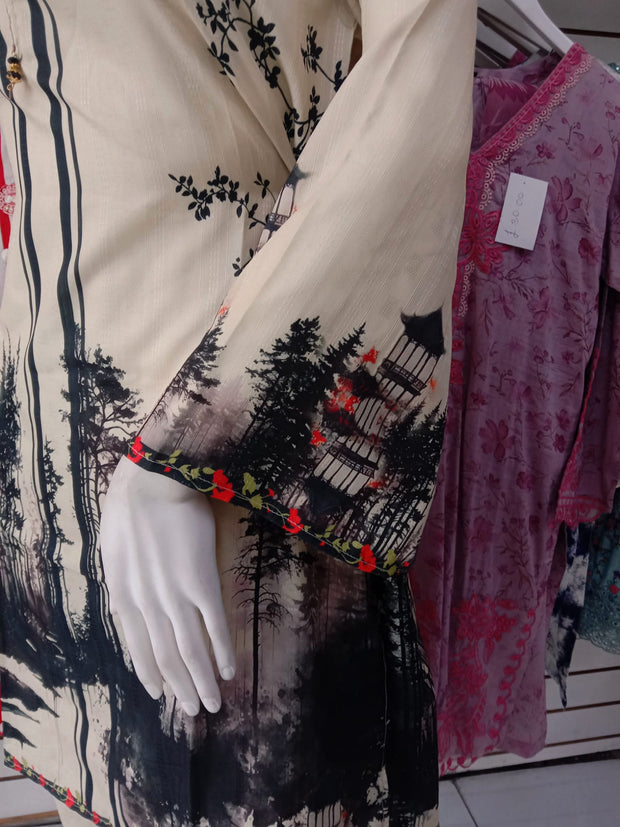 Summer Digital Print 2PC  Shalwar Kameez Dress SS4023