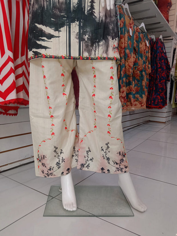 Summer Digital Print 2PC  Shalwar Kameez Dress SS4023