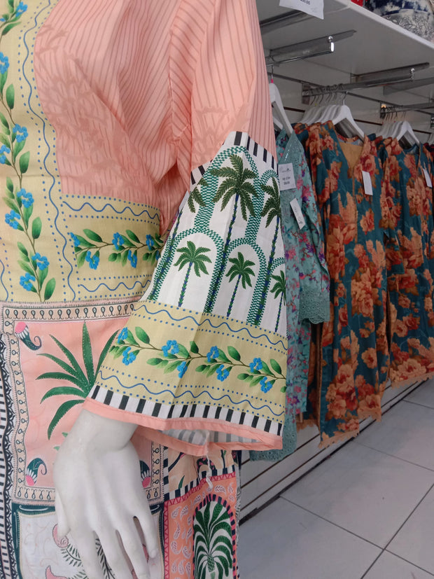 Summer Digital Print 2PC  Shalwar Kameez Dress SS4027