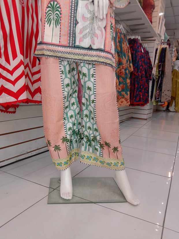 Summer Digital Print 2PC  Shalwar Kameez Dress SS4027