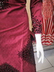 Silky Cotton 3PC  Shalwar Kameez Dress SS4051