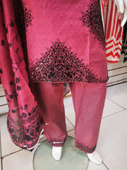 Silky Cotton 3PC  Shalwar Kameez Dress SS4051