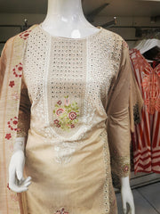 Silky Cotton 3PC  Shalwar Kameez Dress SS4060