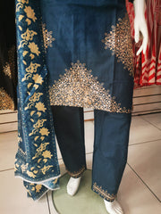 Silky Cotton 3PC  Shalwar Kameez Dress SS4054