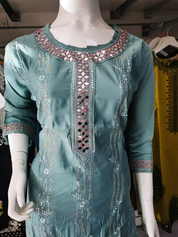 SALE Linen Winter Mirror Kurti SS4096