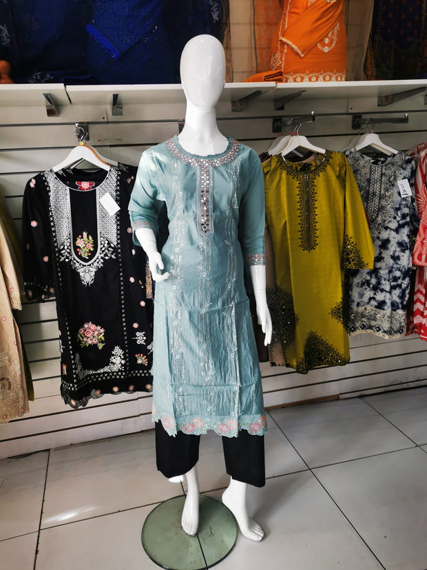 SALE Linen Winter Mirror Kurti SS4096