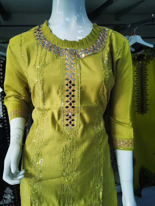 SALE Linen Winter Mirror Kurti SS4096