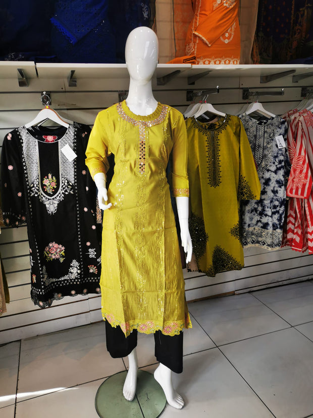 SALE Linen Winter Mirror Kurti SS4096