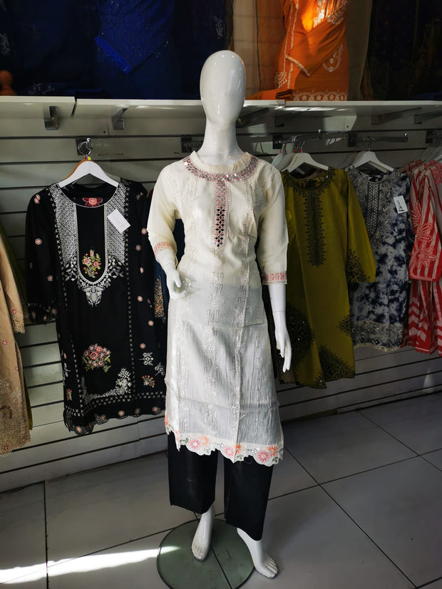 SALE Linen Winter Mirror Kurti SS4096