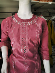 SALE Linen Winter Mirror Kurti SS4096