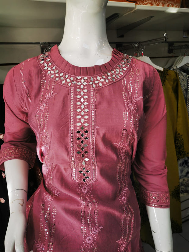 SALE Linen Winter Mirror Kurti SS4096