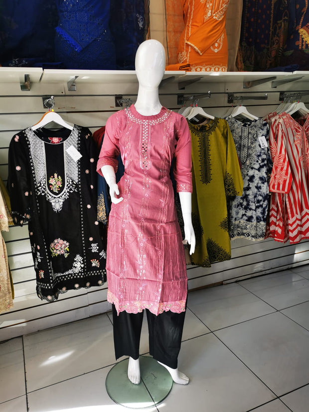SALE Linen Winter Mirror Kurti SS4096